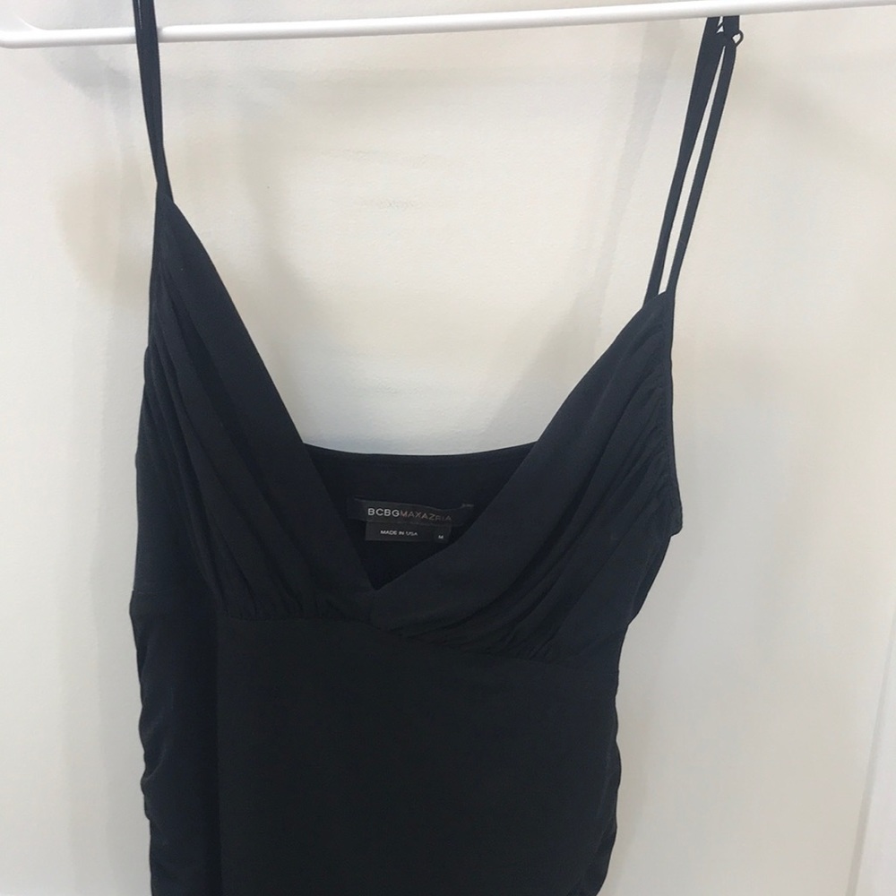 Black spaghetti strap dress